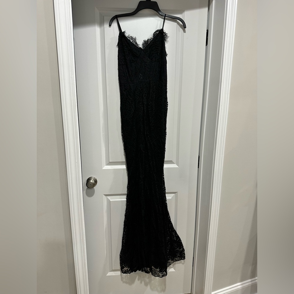 Elegant Black Lace Gown